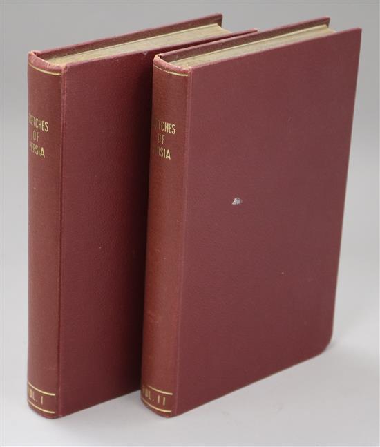 Malcolm, John, Sir - Sketches of Persia, 2 vols, 8vo, rebound red cloth